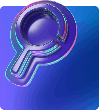 Mobile background with magnifying glass for discovery theme